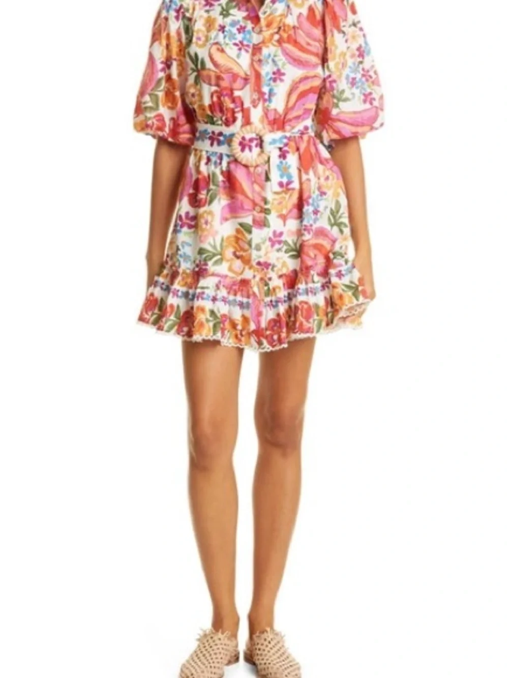 Farm Rio Spring Bananas Mini Dress - Picture 4 of 10